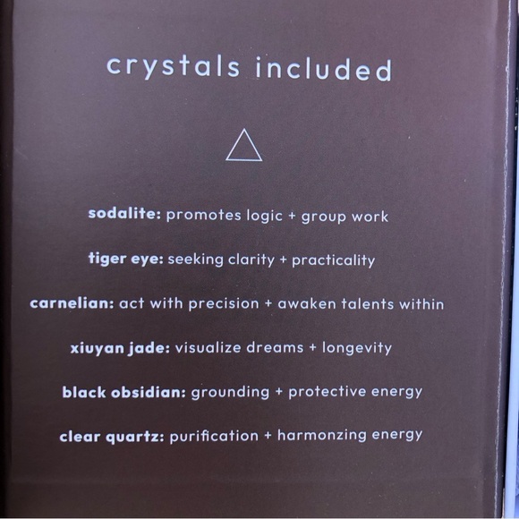 Zodiac Crystal Collection FIRE 6 Stones/Crystals & Carrying Bag by Shoppe Geo - Picture 8 of 9